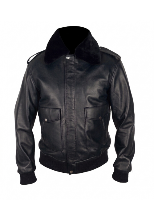 Men's Black Bomber Jacket